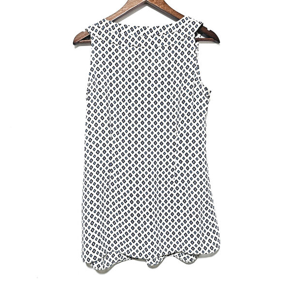 CAbi Cleo Foulard Diamond Print Sleeveless Top Women's Blouse Style 3272 Size M - Picture 3 of 7